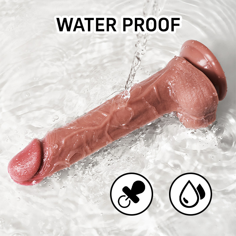 Realistic Dildos for Beginners, Soft Liquid Silicone Dildo with Strong Suction Cup for Hands-Free Play, 8.6 in Lifelike Anal Dildo Fake Penis G Spot Stimulator Adult Sex Toys for Women&Couple