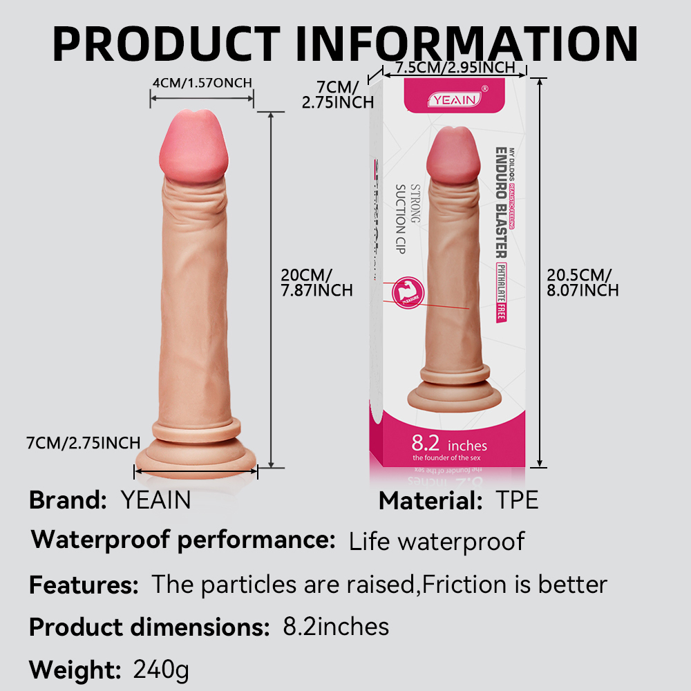 Realistic Dildos Adult Sex Toys for Hands-Free Play, G Spot Anal Dildo Sex Toy for Men Women Couples, Silicone Flexible Dildo with Strong Suction Base
