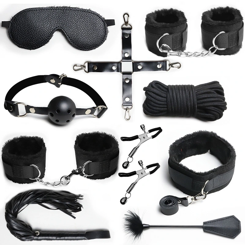 10 PCS Sexual restraint BDSM handcuffs adult couple sex game bed restraint queen bed restraint couple sex set
