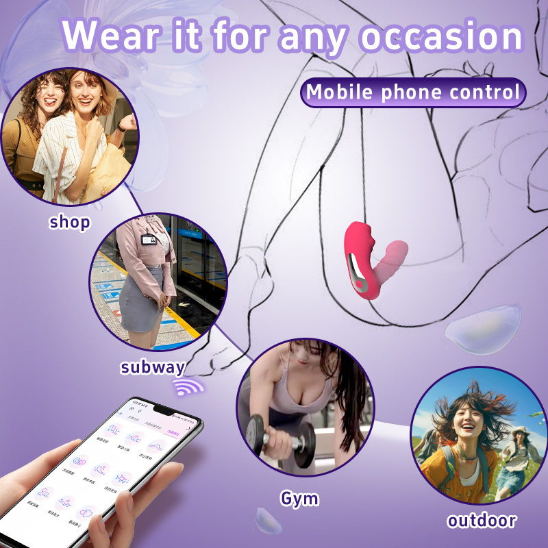 Wearable G-spot Dildo vibrator adult sex toy with 10 fast swing and vibration modes underwear equivalent to rose toy sex machine