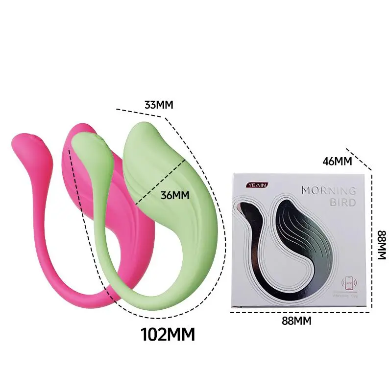 Wearable Panty Mini G Spot Bullet Vibrator with APP Remote Control and 10 Vibration Modes, Rose Anal Dildo Vibrators for Clitoral Vagina Stimulator, Adult Sex Toys for Women Couples Pleasure