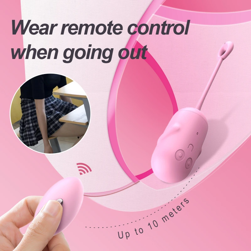 Vibrating Egg Jump Egg Remote Control Female Vibrator Clitoral G-Spot Sex Toys for Couples Waterproof Vibrator Powerful Vibrator