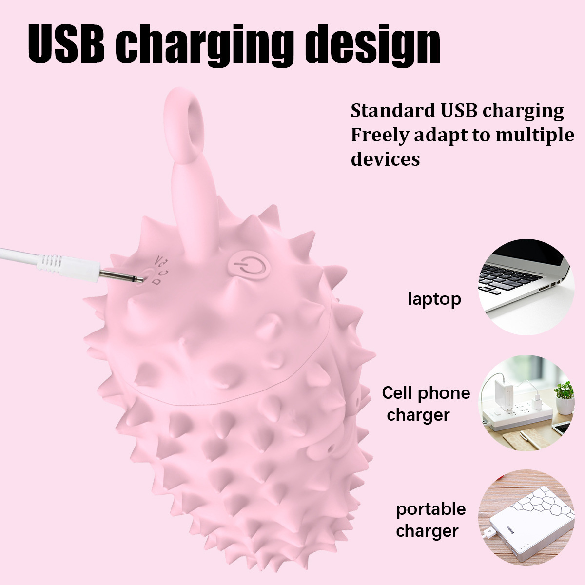 Shell Shape Silicone Mini Clitoral Vibrator Jump Egg Vibrator with 10 Modes,  USB Recharge Couple Vibrator G Spot Vibrator Adult Sex Toy for Women Couple