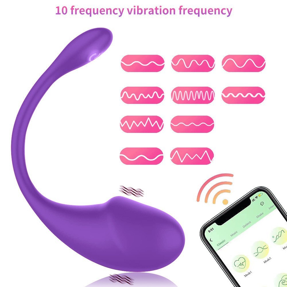 G -Spot Vibrators with Remote, Long Distance App Controlled Egg Vibrator Wireless Bluetooth Vibrating Women Sex Toys Rechargeable Massagers