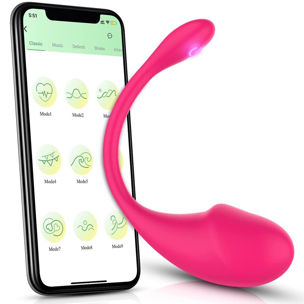 G -Spot Vibrators with Remote, Long Distance App Controlled Egg Vibrator Wireless Bluetooth Vibrating Women Sex Toys Rechargeable Massagers