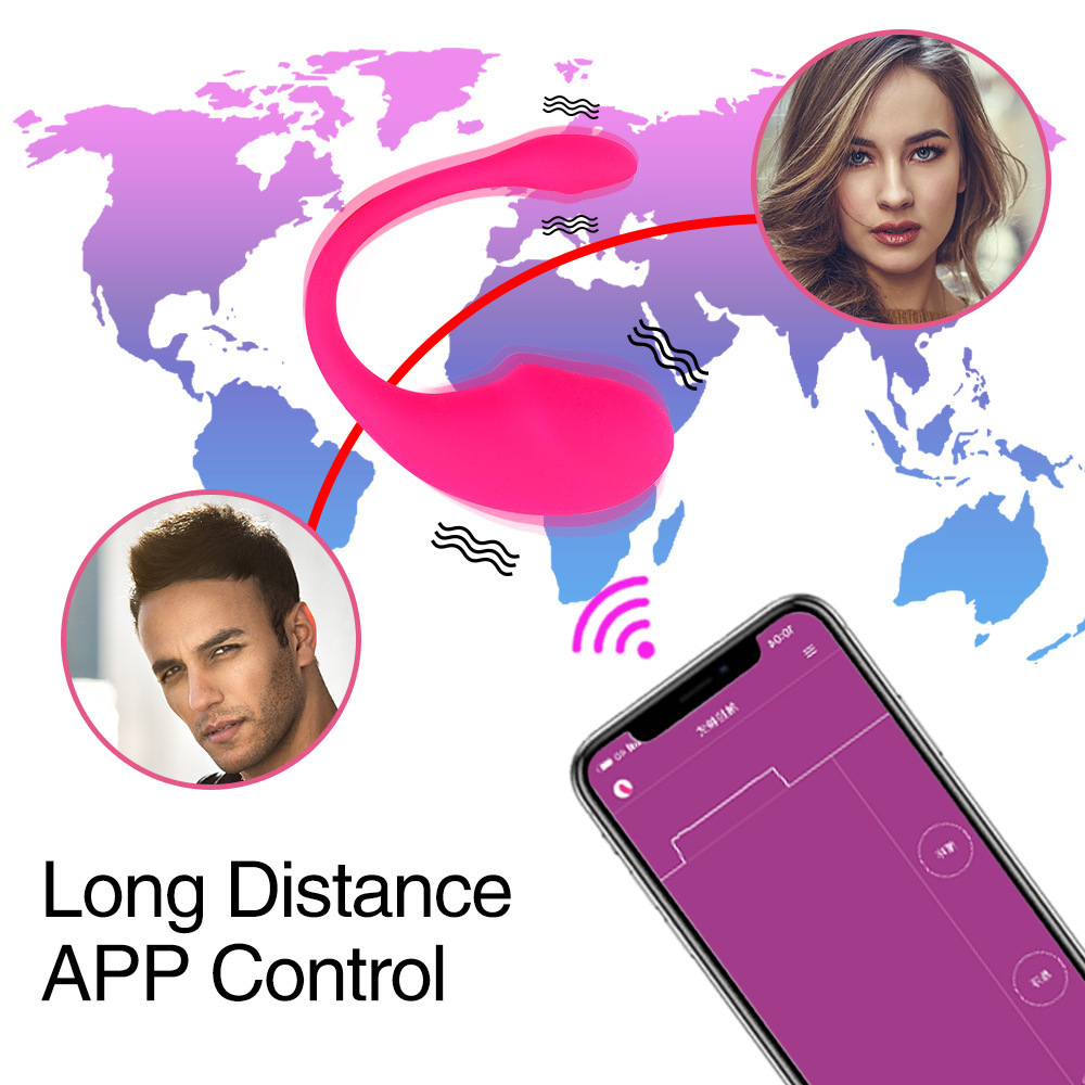 G -Spot Vibrators with Remote, Long Distance App Controlled Egg Vibrator Wireless Bluetooth Vibrating Women Sex Toys Rechargeable Massagers