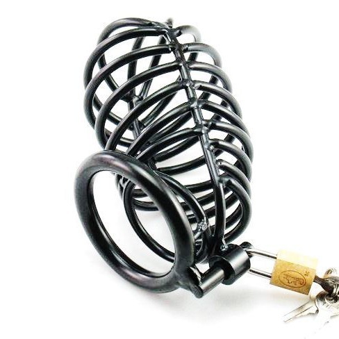 Stainless Steel Male Chastity Device Easy to Wear Male Virginity Lock Chastity Belt