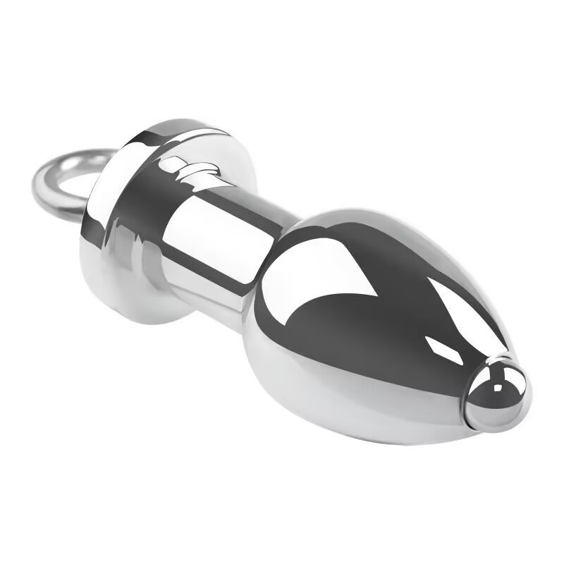 Metal Stainless Steel Detachable Hanging Ring Enema Anal Plug Anal Dilation Flushing Device Adult Sex Toy