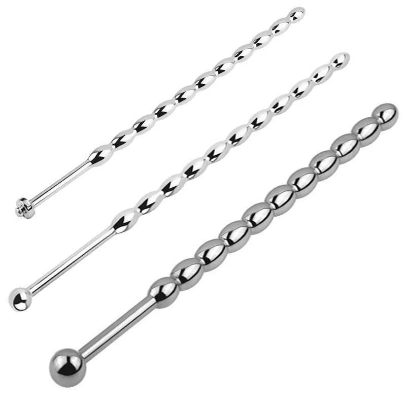 FST Stainless Steel Urethral Sounds Dilators Multi Beads Penis Plug Adult Sex Toys for Male Masturbation