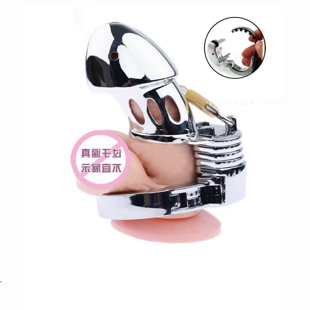 FST Chastity Cage Hollowed Out Chastity Devices Can Long Time Wear Penis Cage with Lock and Key for SM Play Chastity Lock Adult Sex Toys for Male