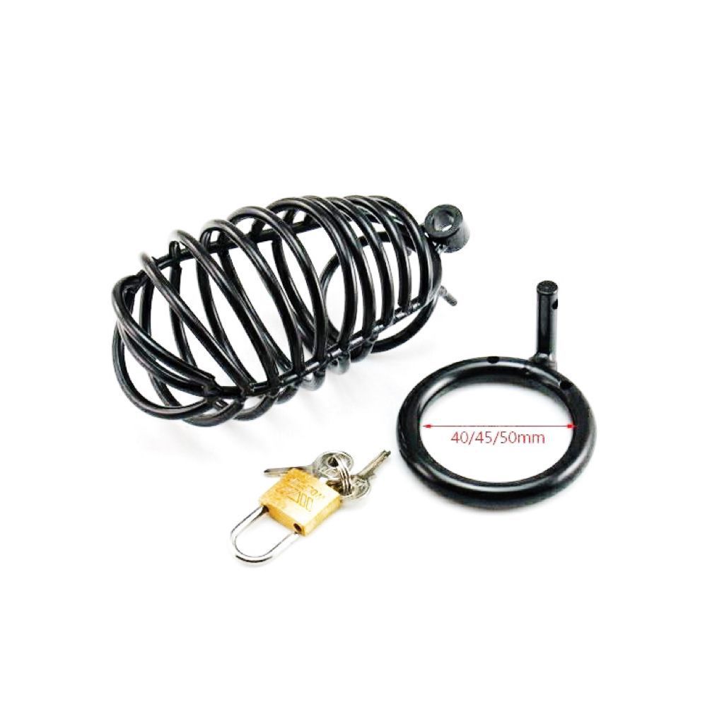 Stainless Steel Male Chastity Device Easy to Wear Male Virginity Lock Chastity Belt