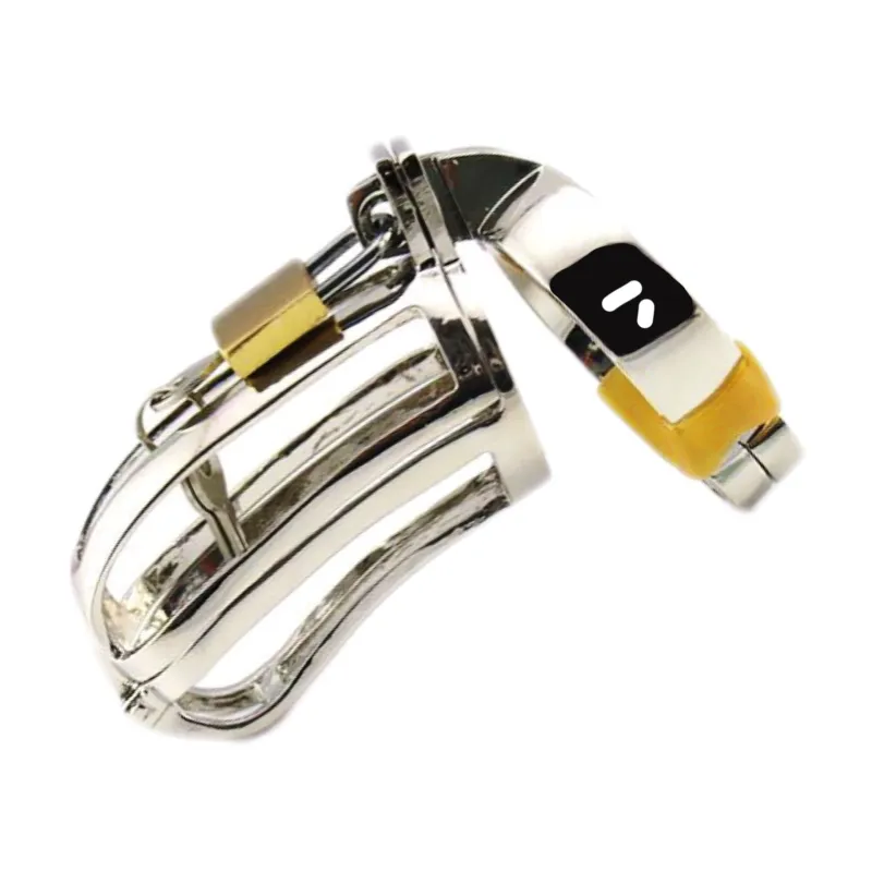 Lock the Cock - Safe and Secure Mens Metal Chastity Device for Husband Slave Play - All Three Rings Included
