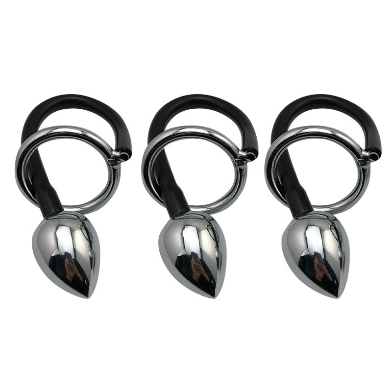 Male Anal Plug Stainless Steel Butt Plug Anus Massage Anal Expander Penis Rings Sperm Lock Ring Masturbation Sex Toys for Man