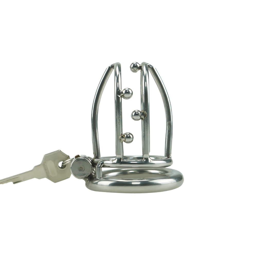 Men's Virginity Lock Belt Male Chastity Device Short Male Cock Cage for SM Penis Exercise Sex Toys C550 (1.97 inch / 50mm)