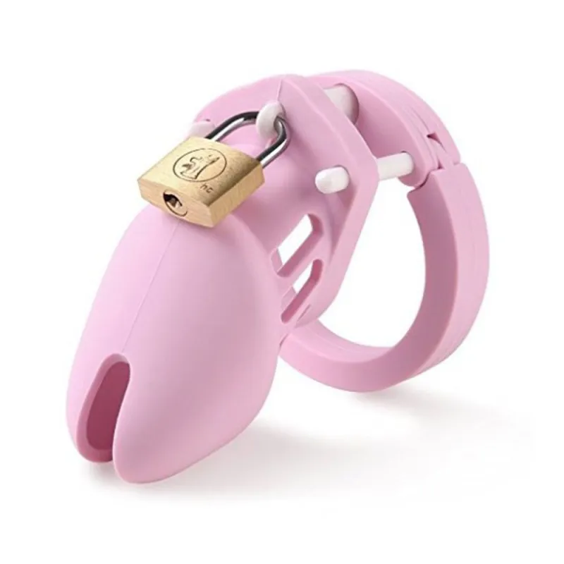 Silicone Chastity Cage for Men Sissy Cock Cage Lock Male Small Penis Cage for Adult Sexual BDSM Chastity Device Toys for Couples