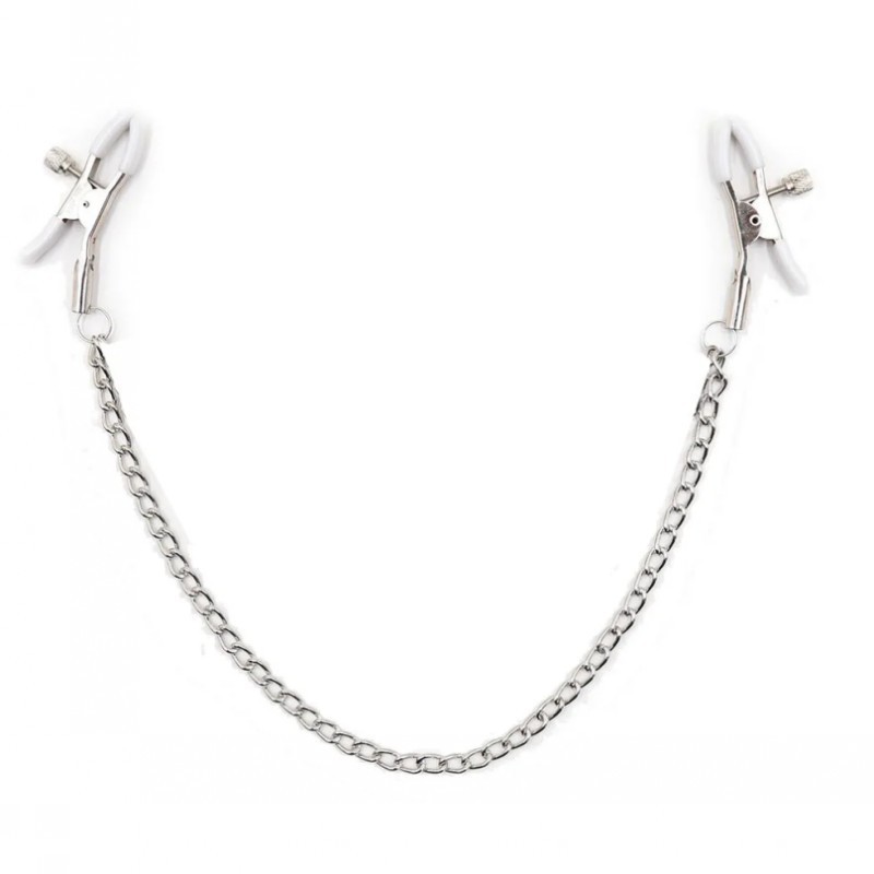 Stainless Steel Metal Chain Nipple Milk Clips Breast Clip Sex Slaves Nipple Clamps Sex Toys Butterfly Style for Couples
