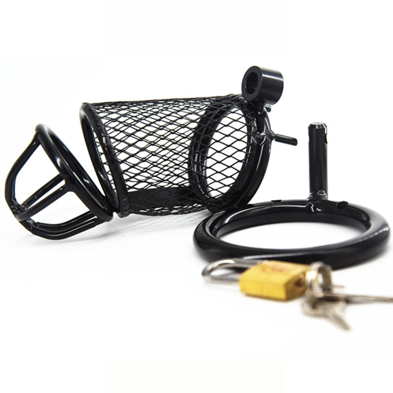 Male Cock Cage Chastity Device - UTIMI Large Chastity Cage with 3 Active Rings Adult Sex Toy for Men Penis Exercise | Key and Lock Included