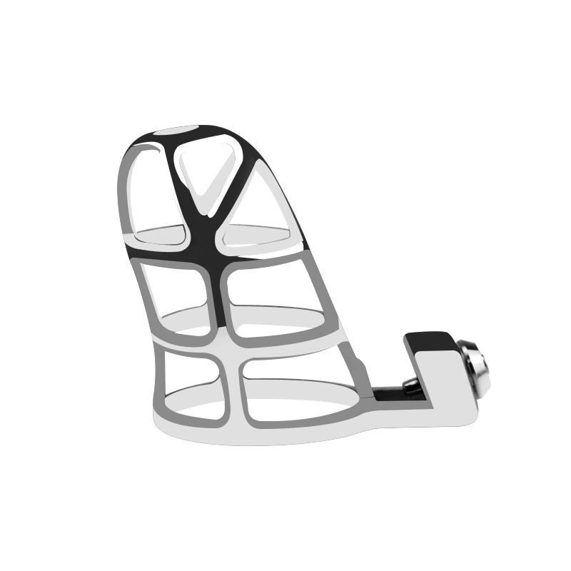 Male Chastity Device Cock Cage - UTIMI Zinc Alloy Invisible Lock Chastity Cage with 3 Active Rings & Keys Adult Sex Toy for Men Penis Exercise and Abstinence | Silvery