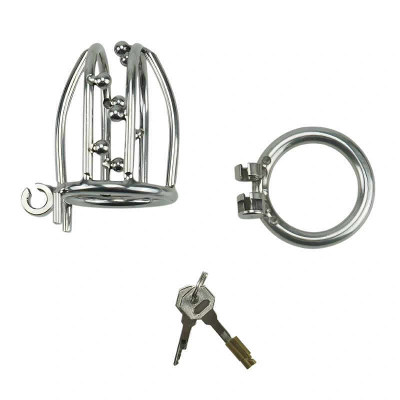 Men's Virginity Lock Belt Male Chastity Device Short Male Cock Cage for SM Penis Exercise Sex Toys C550 (1.97 inch / 50mm)