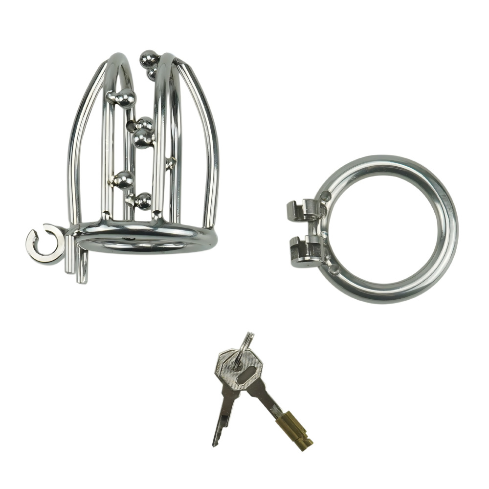 Men's Virginity Lock Belt Male Chastity Device Short Male Cock Cage for SM Penis Exercise Sex Toys C550 (1.97 inch / 50mm)