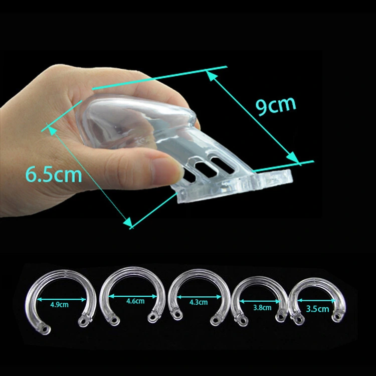 Male Chastity Device Hypoallergenic Plastic Cock Cage Penis Ring Virginity Lock Chastity Belt Adult Game Sex Toy