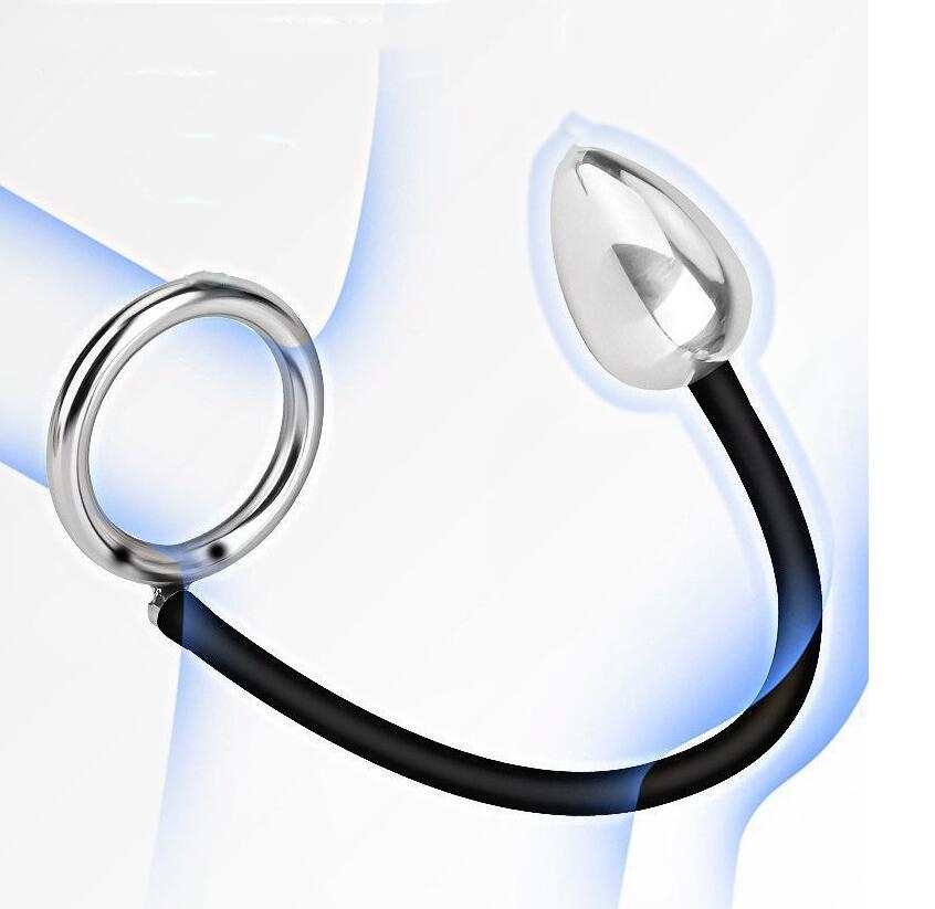 Male Anal Plug Stainless Steel Butt Plug Anus Massage Anal Expander Penis Rings Sperm Lock Ring Masturbation Sex Toys for Man