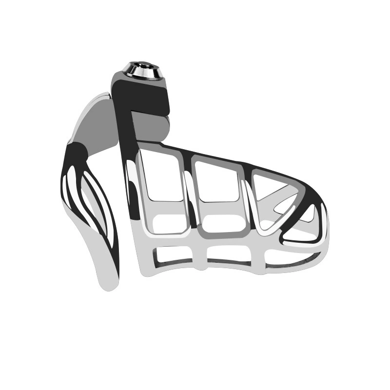 Male Chastity Device Cock Cage - UTIMI Zinc Alloy Invisible Lock Chastity Cage with 3 Active Rings & Keys Adult Sex Toy for Men Penis Exercise and Abstinence | Silvery