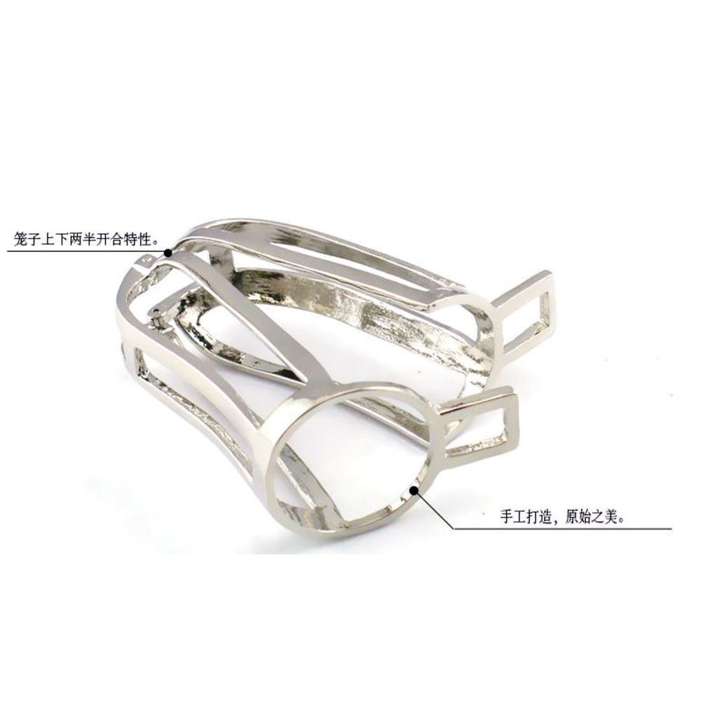 Lock the Cock - Safe and Secure Mens Metal Chastity Device for Husband Slave Play - All Three Rings Included