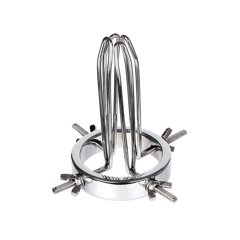 Adjustable Anal Plug Expander Anus Butt Plug Sex Toys, Silver, 1.0 Count