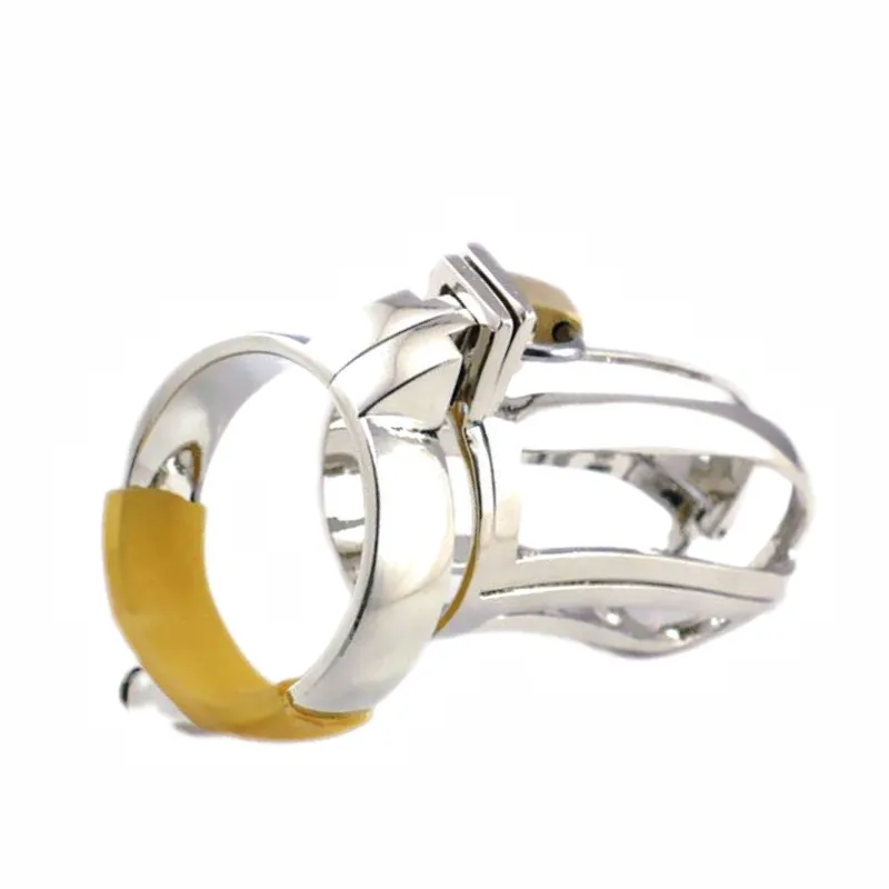 Lock the Cock - Safe and Secure Mens Metal Chastity Device for Husband Slave Play - All Three Rings Included
