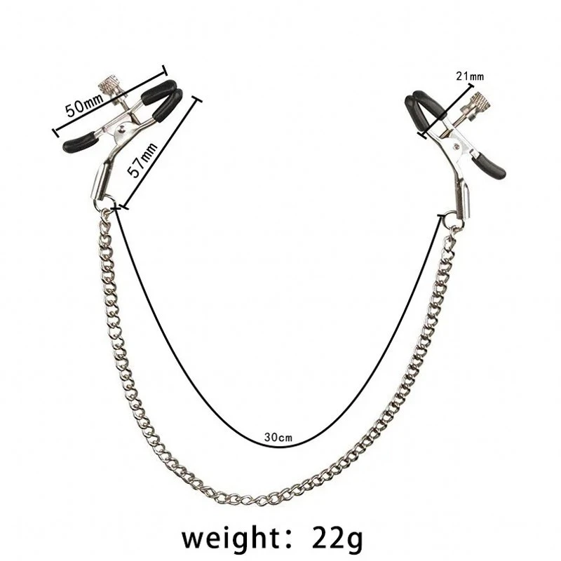Stainless Steel Metal Chain Nipple Milk Clips Breast Clip Sex Slaves Nipple Clamps Sex Toys Butterfly Style for Couples