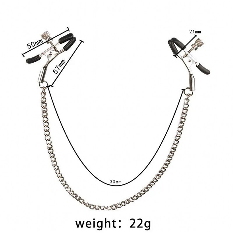 Stainless Steel Metal Chain Nipple Milk Clips Breast Clip Sex Slaves Nipple Clamps Sex Toys Butterfly Style for Couples