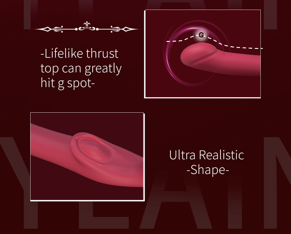 Strapless Strap On G Spot Dildo Vibrator-Sex Toys for Clit Stimulator with 10 Vibrating & Flapping Modes, Silicone & Waterproof Double-Ended Dildo Female Adult Sex Toy for Women & Lesbian Pleasure