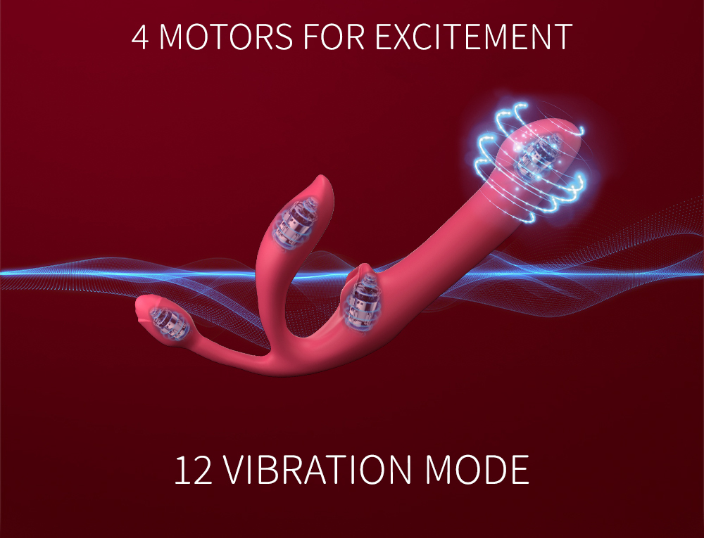 Strapless Strap On G Spot Dildo Vibrator-Sex Toys for Clit Stimulator with 10 Vibrating & Flapping Modes, Silicone & Waterproof Double-Ended Dildo Female Adult Sex Toy for Women & Lesbian Pleasure