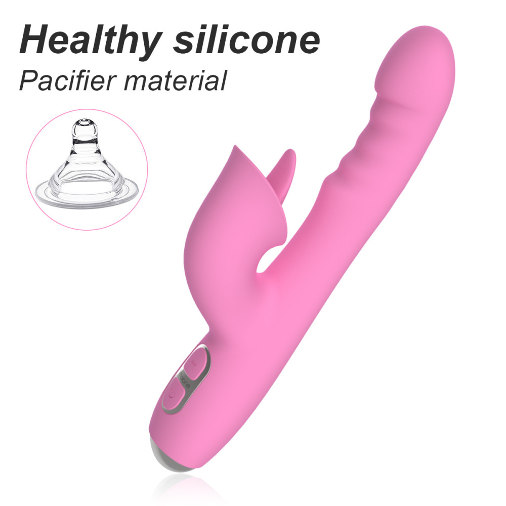 G Spot Rabbit Vibrator with Heating Function and Bunny Ears for Clitoris G-spot Stimulation