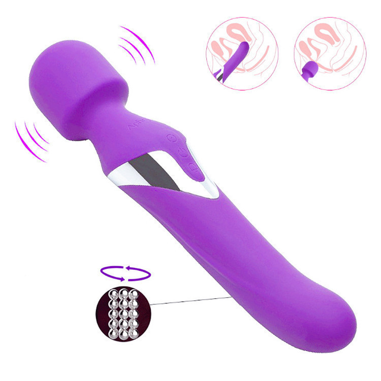 Vibrator Wand - Heating Dildo Wand Massager Stimulator Clitoral, Nipples and G S potwith 7 Vibrating Modes, Adult Sex Toys for Female or Couples