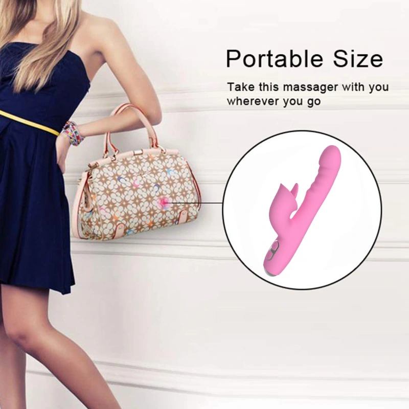 G Spot Rabbit Vibrator with Heating Function and Bunny Ears for Clitoris G-spot Stimulation