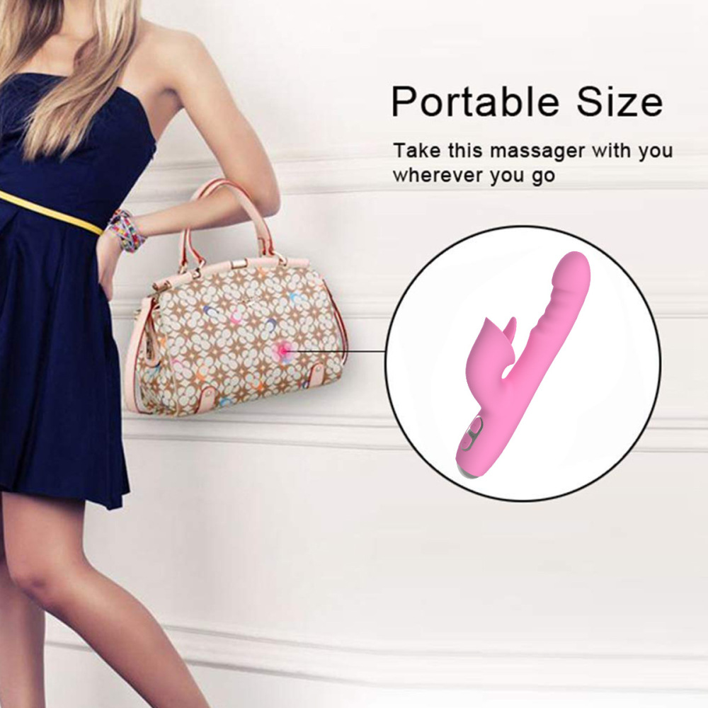 G Spot Rabbit Vibrator with Heating Function and Bunny Ears for Clitoris G-spot Stimulation