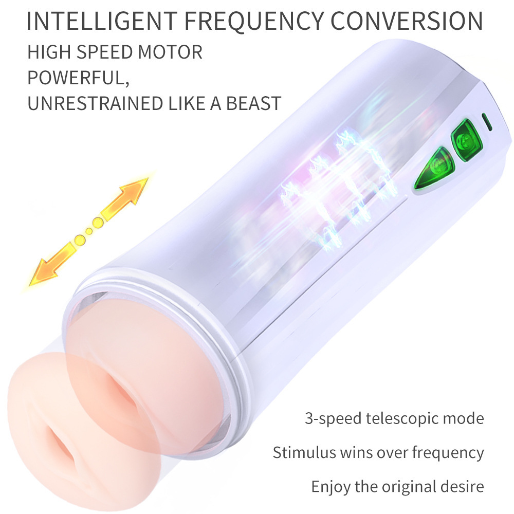 Automatic Male Masturbator Cup - Without Hands Masturbators Stroker with 10 Vibrating Modes Male Pleasure Blowjob Machine