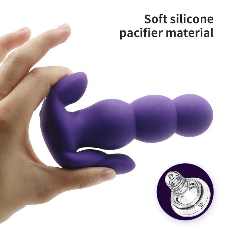 Wearable G-spot Dildo vibrator adult sex toy, suitable for women or men, with 10 fast swing and vibration modes, underwear equivalent to rose toy sex machine
