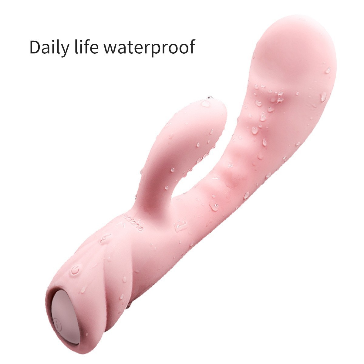 Dual Rabbit Vibrator for Women - Made of Body-Safe Silicone, Fully Waterproof, USB Rechargeable - Dual Vibrating Massager with 10 Vibration Settings