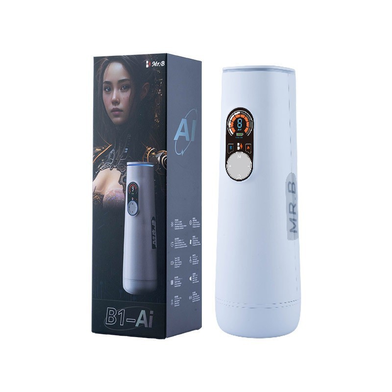 Deep Throat Automatic Male Masturbator Cup with 9 Squeeze Modes, Vibrating Sucking Male Stroker with Realistic Mouth Tunnel, Blowjob Adult Male Sex Toy