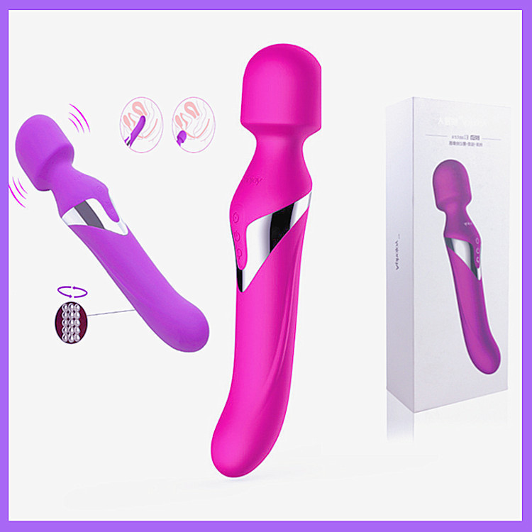 Vibrator Wand - Heating Dildo Wand Massager Stimulator Clitoral, Nipples and G S potwith 7 Vibrating Modes, Adult Sex Toys for Female or Couples