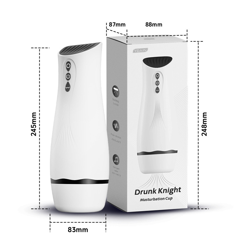 Automatic Male Masturbator Cup with Sucking Comfortable Vibration, Internal 3D Realistic Textured Pocket Pussy