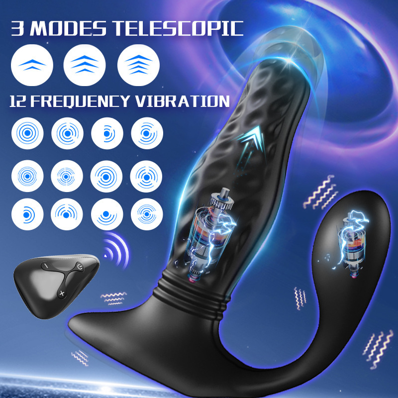 360 ° rotating anal vibrator prostate massager, ergonomically designed anal plug, suitable for anal sex toys for men, women, and couples
