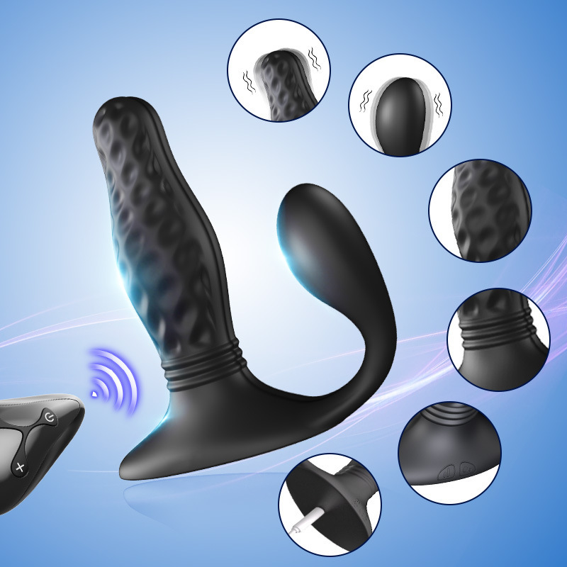 360 ° rotating anal vibrator prostate massager, ergonomically designed anal plug, suitable for anal sex toys for men, women, and couples