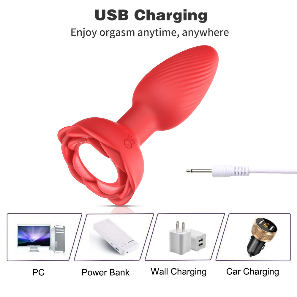 360°Rotation Monster Anal Vibrators Sex Toys for Women, Remote Control Vibrator with 10 Rotation/Vibration & LED Light Prostate Massager