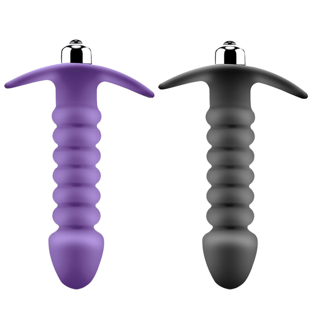 Vibrating Anal Beads Butt Plug Flexible Silicone 10 Vibration Modes Graduated Design Anal Sex Toy Waterproof Bullet
