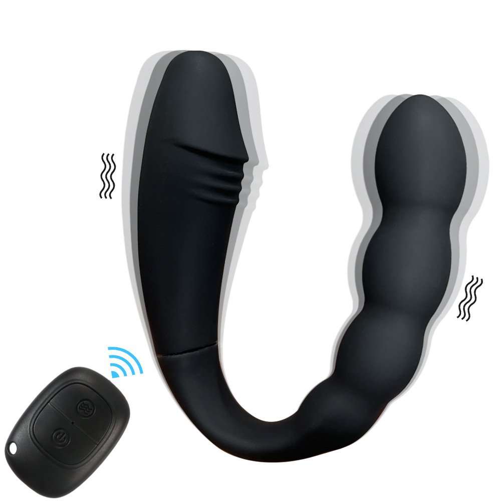 with 5 Electric Shock & 10 Vibrating Modes, Remote Control Prostate Vibrator Anal Dildo Adult Toys for Men Gay Women