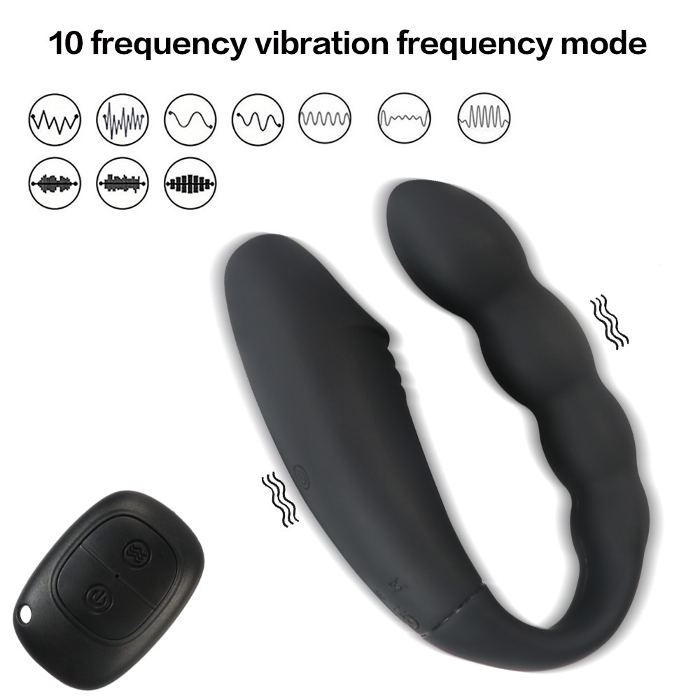 with 5 Electric Shock & 10 Vibrating Modes, Remote Control Prostate Vibrator Anal Dildo Adult Toys for Men Gay Women
